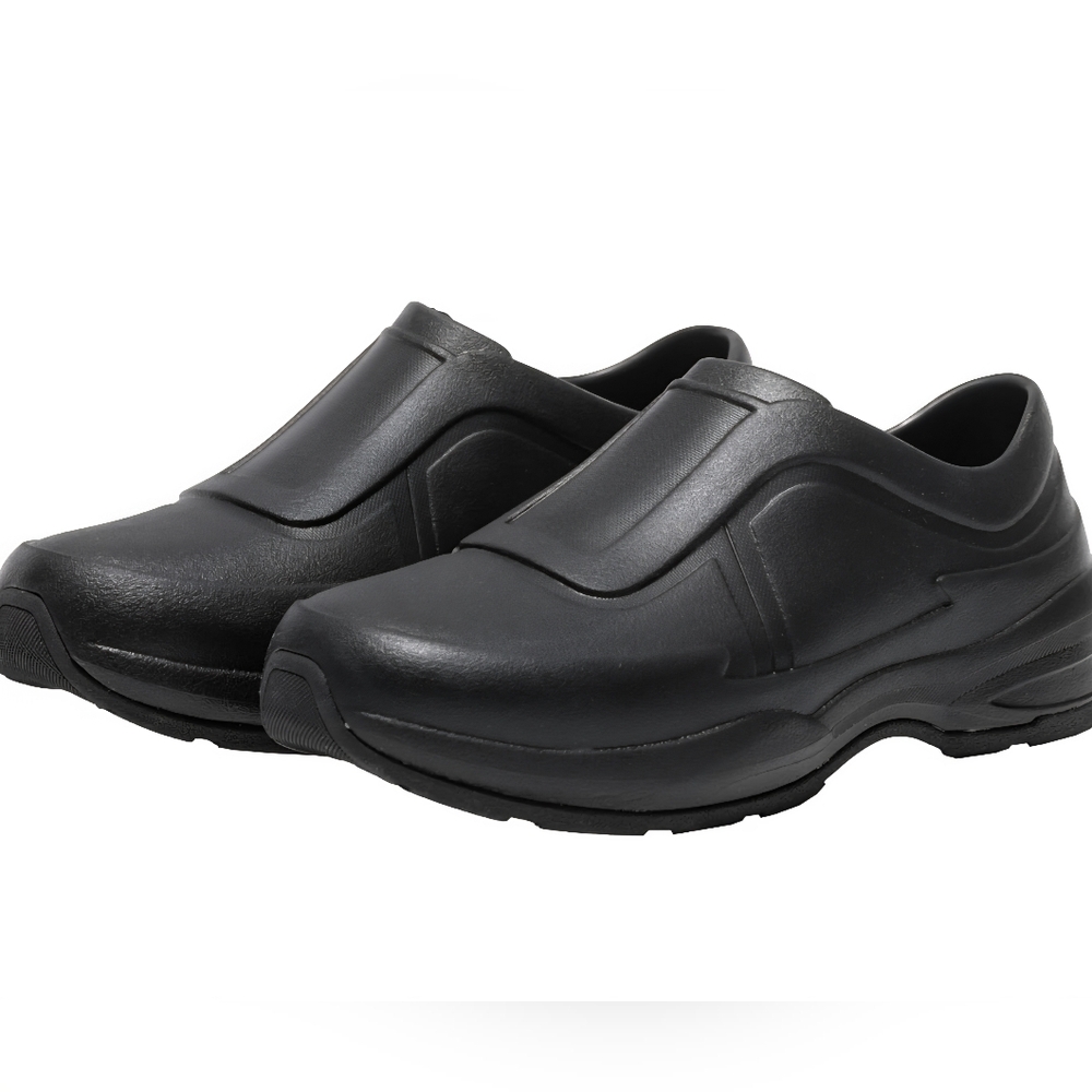 Gales - Unisex Black Slip-On Loafers
